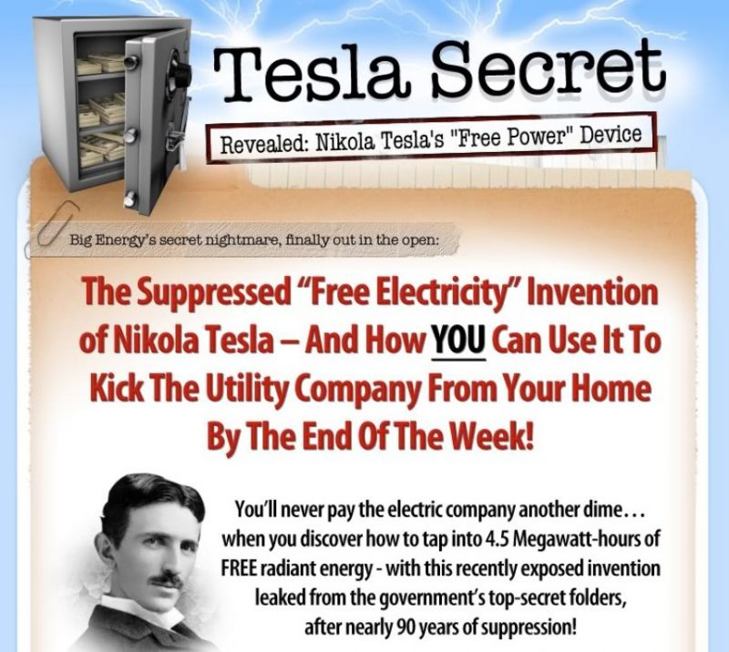 Nikola Tesla Secret Methods For Generating FREE Electricity