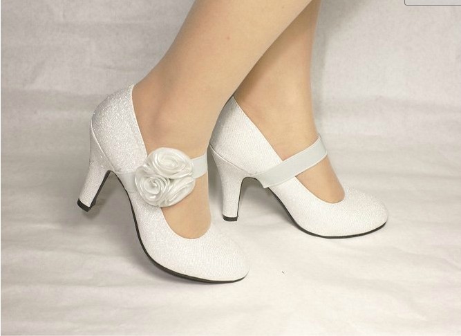 soft white wedding shoes