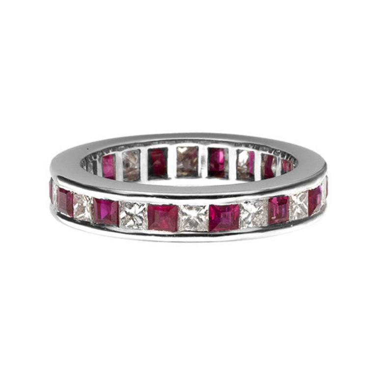 55 Fascinating & Marvelous Ruby Eternity Rings | Pouted.com
