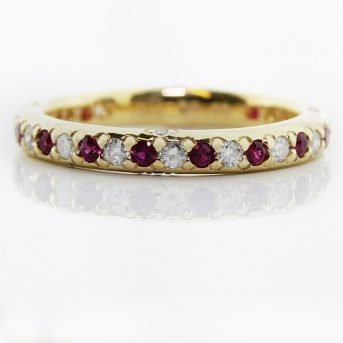 55 Fascinating & Marvelous Ruby Eternity Rings