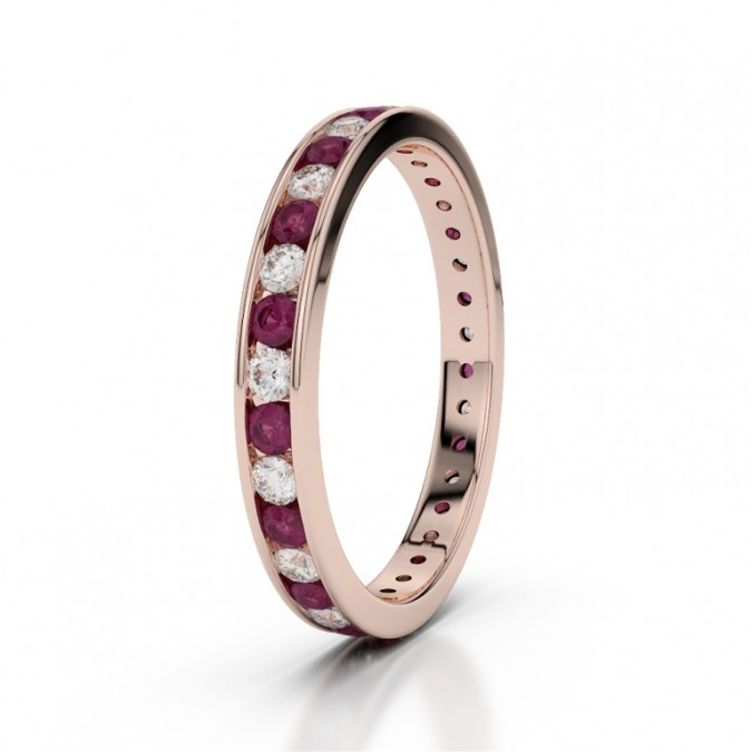 55 Fascinating & Marvelous Ruby Eternity Rings | Pouted.com