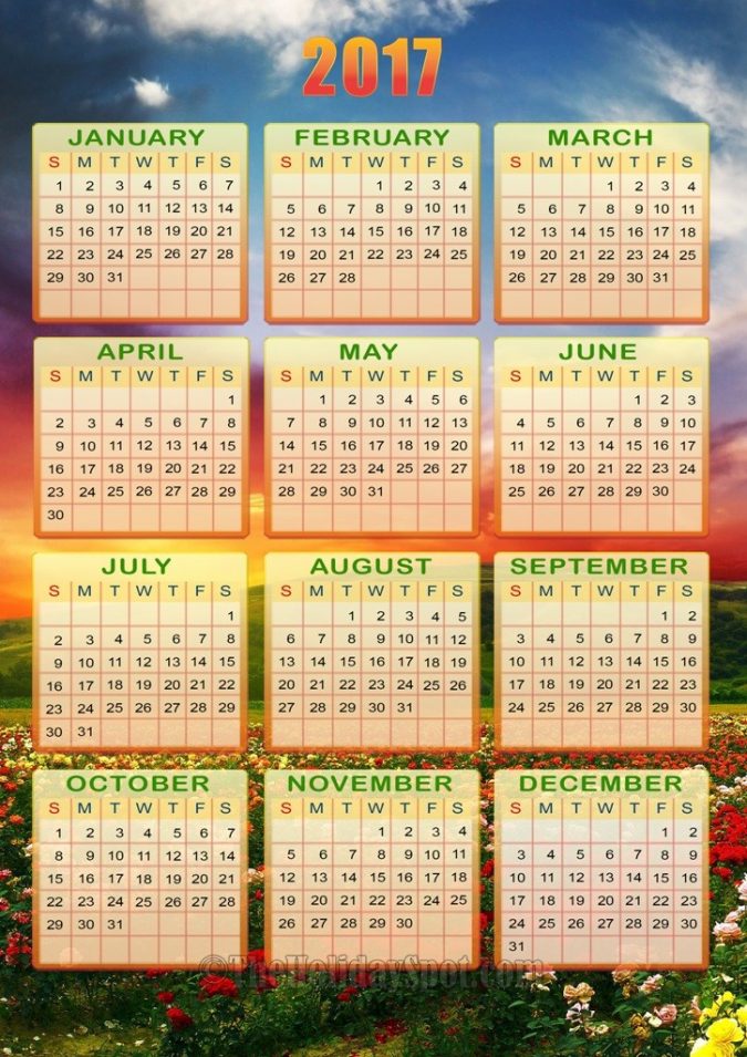 58 Stunning Printable Calendar Templates