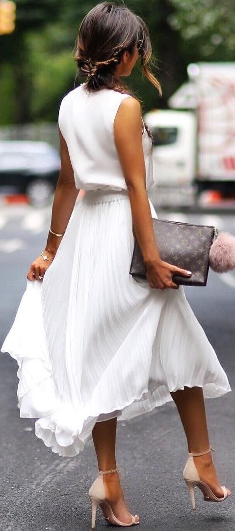 White dress outfits for heavier women images for you