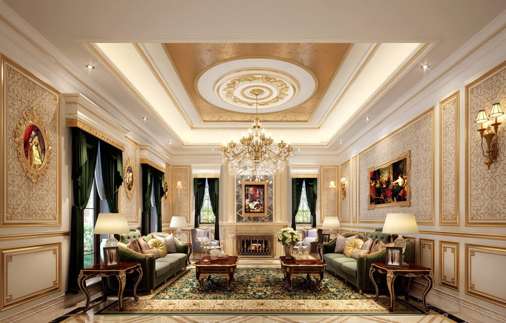 european ceiling design for living room