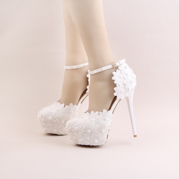83+ Most Fabulous White Wedding Shoes in 2020 | Pouted.com