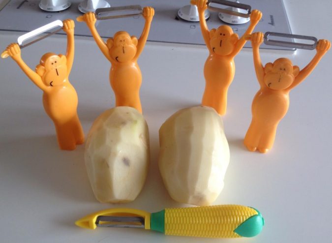 monkey potato peeler