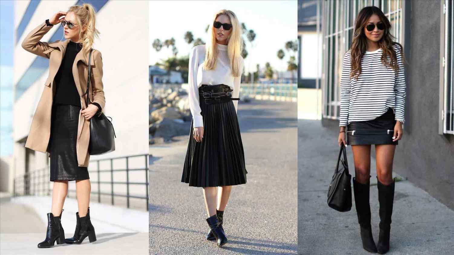 fall skirt outfits 2018