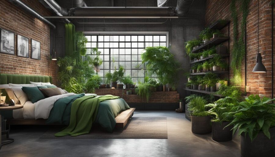 Industrial Bedroom Plants