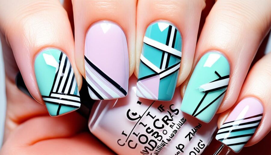 Negative Space Nail Art Spring