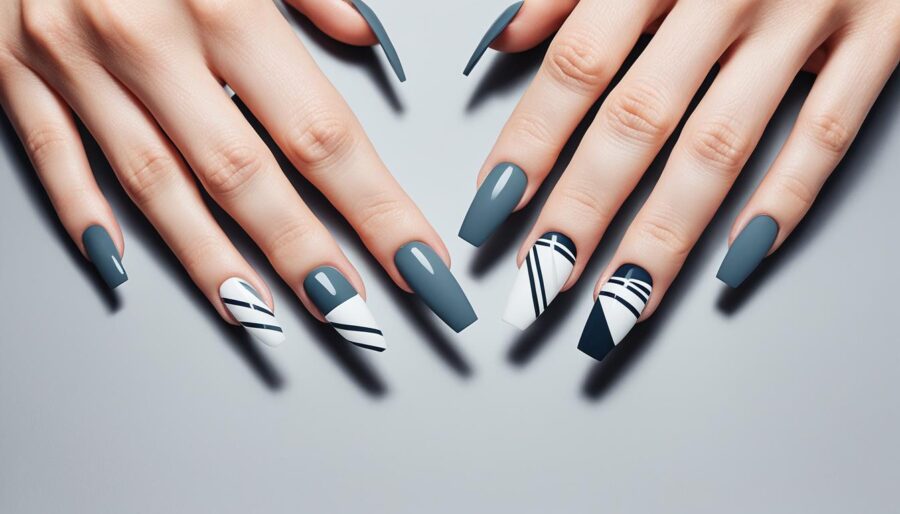 monochromatic nail art