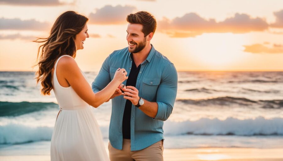 beach proposal photographer