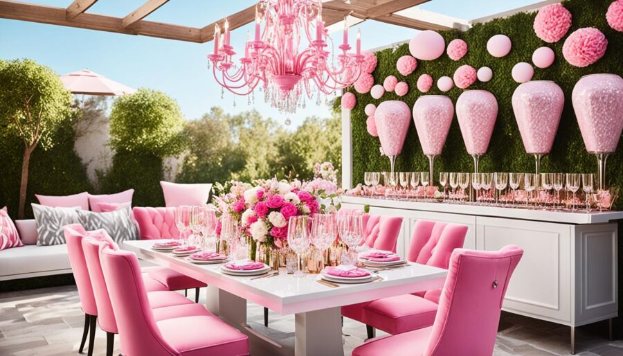 barbiecore outdoor entertaining