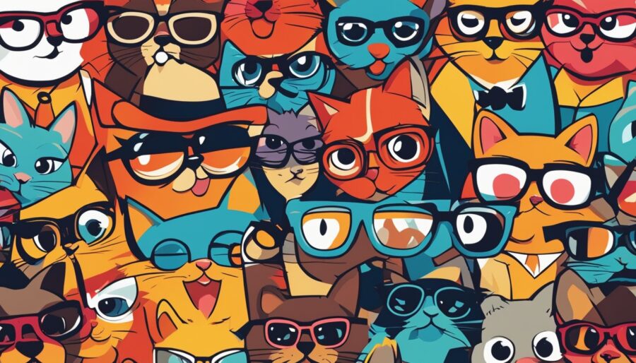 classic cartoon characters with glasses