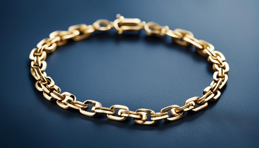 gold link bracelet designs