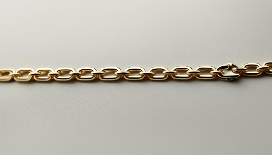 gold link bracelet styles