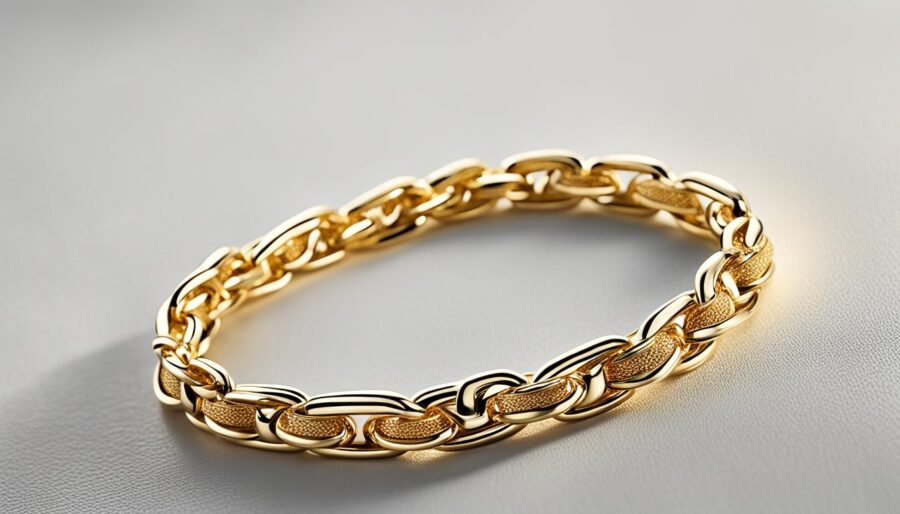 gold link bracelets