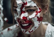 how to do zombie makeup with toilet paper