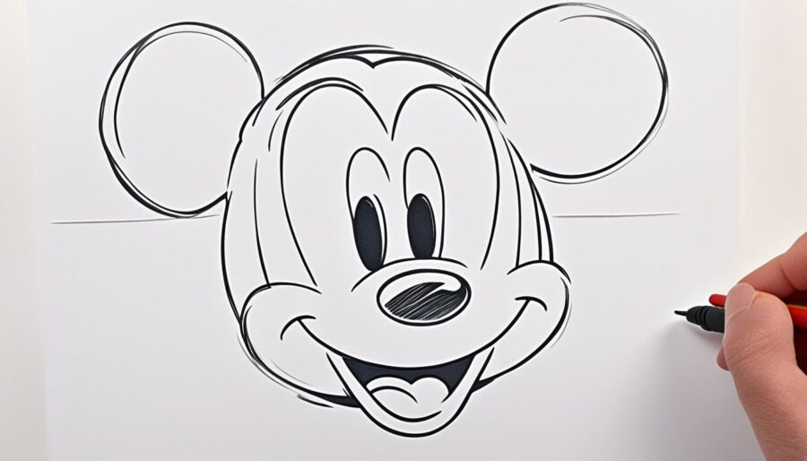 mickey mouse sketch guide