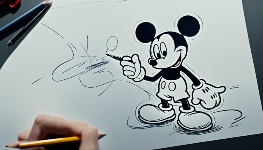 mickey mouse sketching tutorial