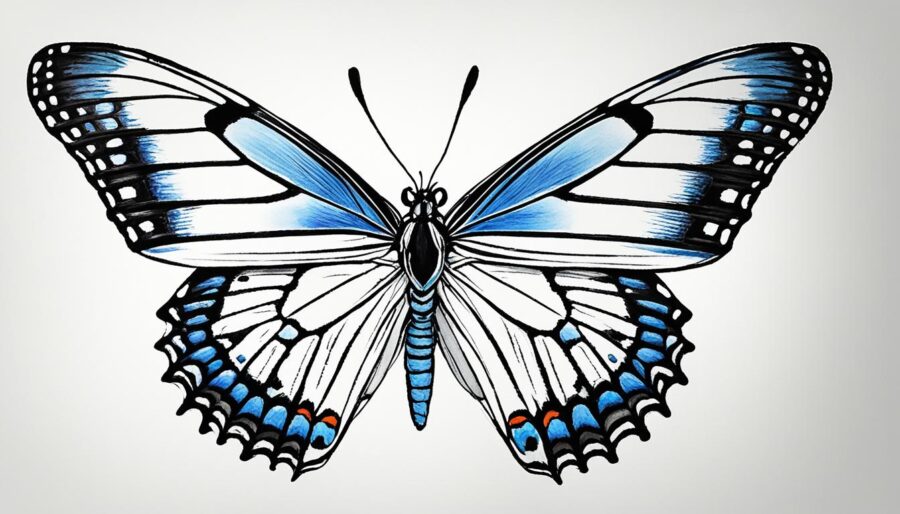 Butterfly painting proportions