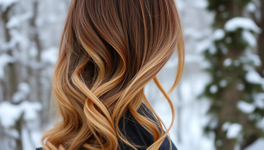 chestnut ombre hair