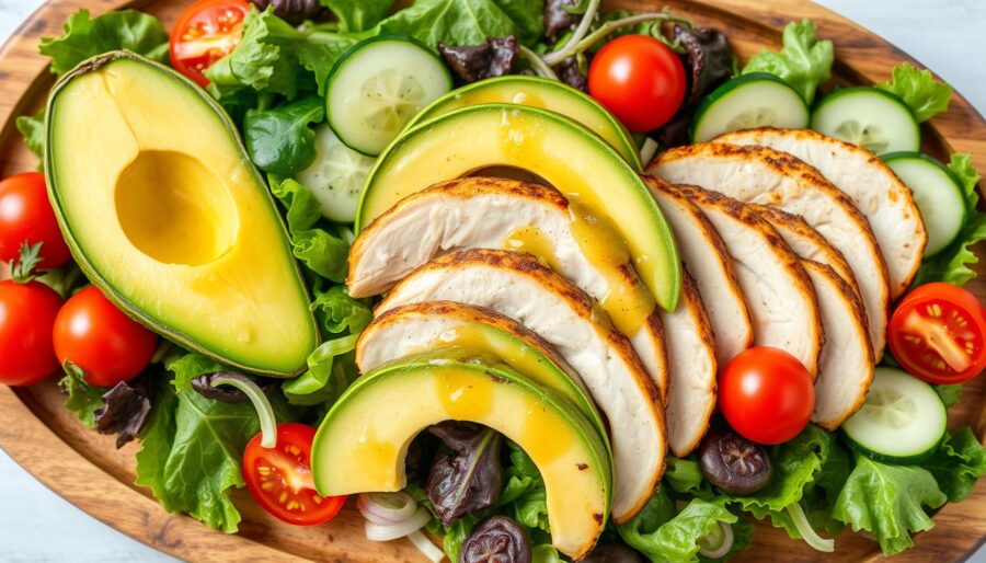 Avocado and Grilled Chicken Salad