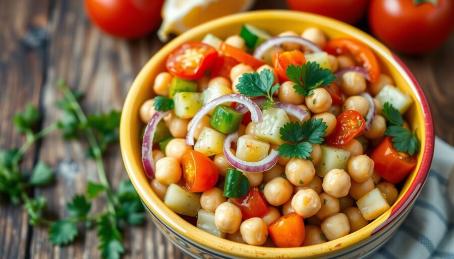 Colorful Chickpea Salad