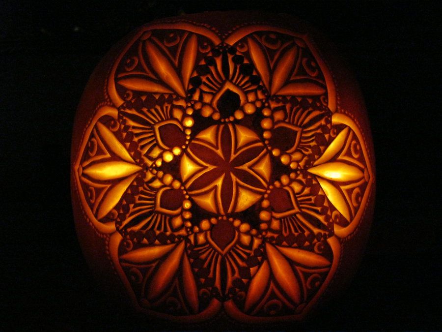 Mandala Pumpkins Top 10 Easy Pumpkin Painting Ideas: Creative Ways to Decorate - 11