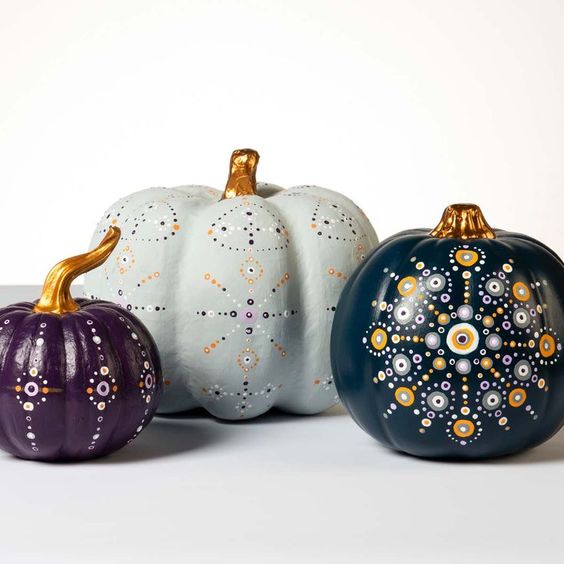 Metallic and Mandala Top 10 Easy Pumpkin Painting Ideas: Creative Ways to Decorate - 14