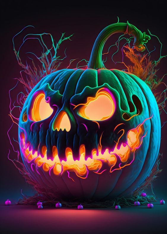 Neon Pop Art Pumpkins Top 10 Easy Pumpkin Painting Ideas: Creative Ways to Decorate - 8