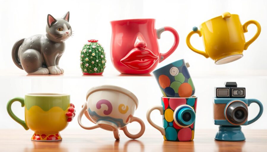 quirky mug shapes