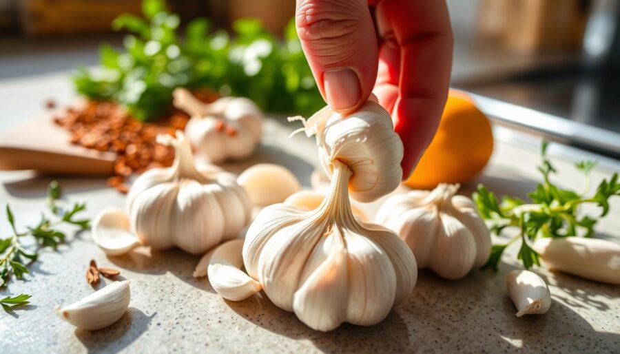 garlic peeling