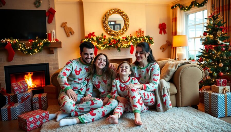 holiday family pajamas