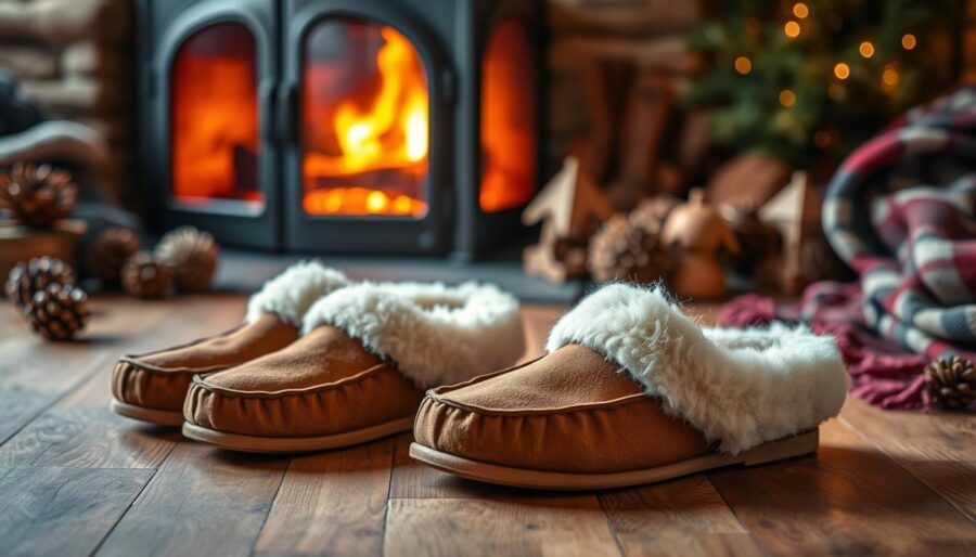 shearling-lined footwear