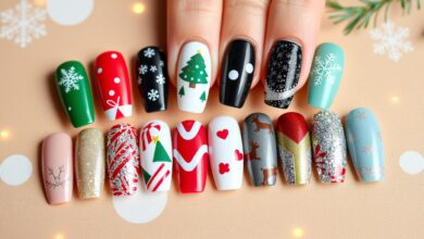 top 10 christmas nail designs