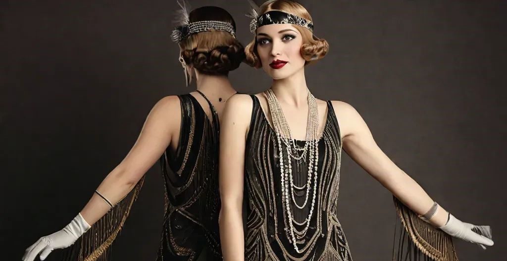 woman 1920s Flapper Style dress 7 Best Retro Outfit Ideas for Women in 2025 - 8