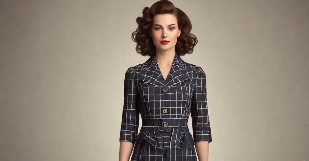 woman 40s Wartime Elegance Structured and Feminine with a Retro Twist 7 Best Retro Outfit Ideas for Women in 2025 - 9