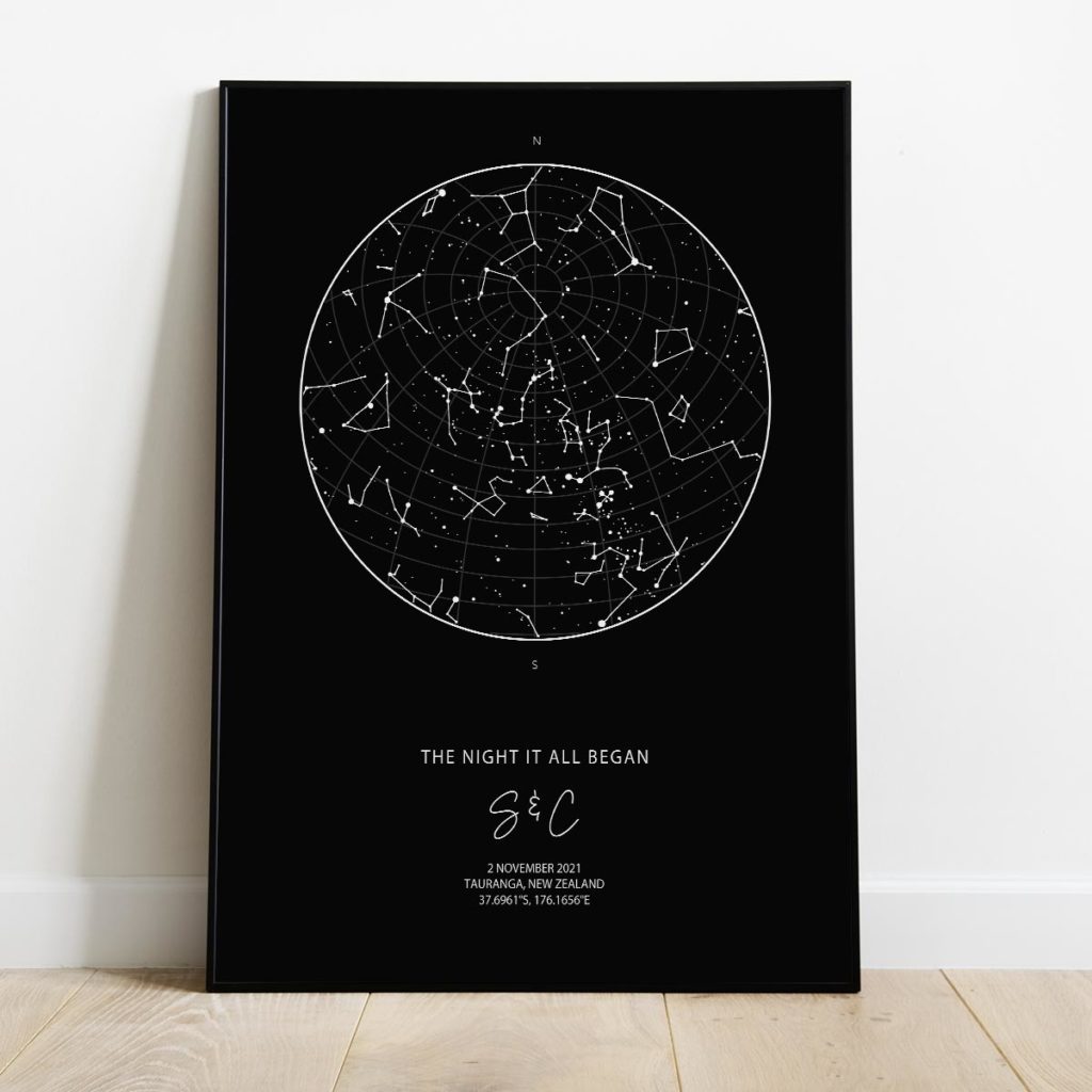 Custom Star Map Top 10 Best Christmas Gifts for Your Wife: Unique Gift Ideas - 11