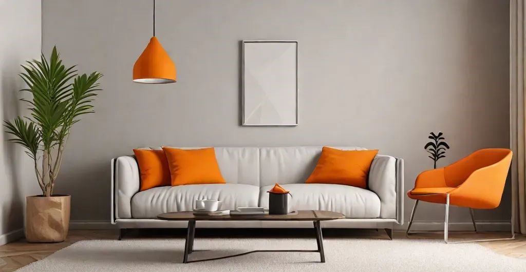 dopamine decor in orange "Dopamine Decor: The Feel-Good Interior Trend That Boosts Happiness" - 4