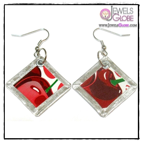 Dr. Pepper Square Earrings Jewlery