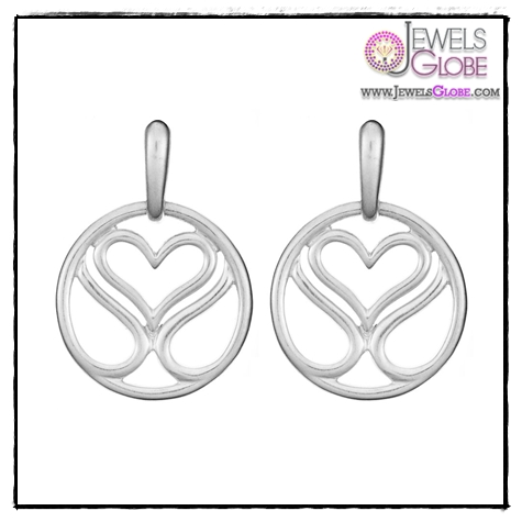 SLANE Signature Circle Earrings In Sterling Silver